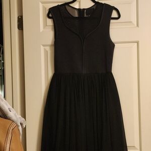H&M Black Mesh Dress M